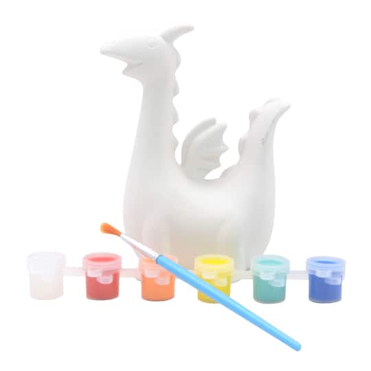 12 Pack: Paint Your Own 3D Ceramic Dragon Kit by Creatology&#x2122;